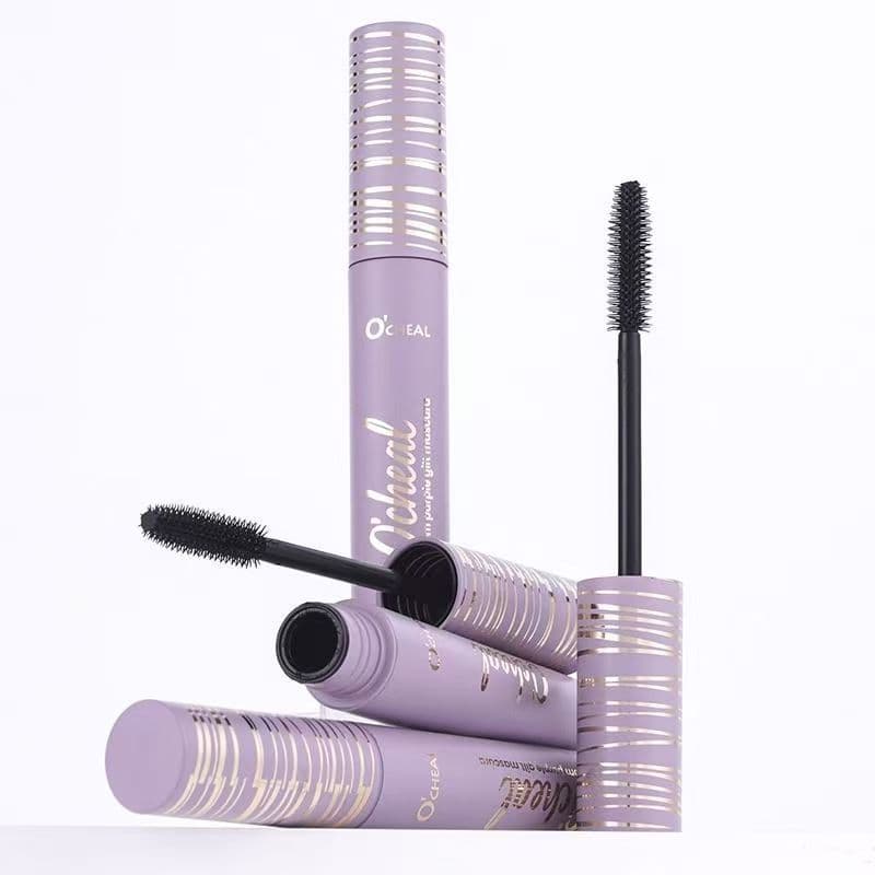 Kit 2 Máscaras de Cílios Pretas - À Prova d'Água, Não Borrada, Volume Duradouro
