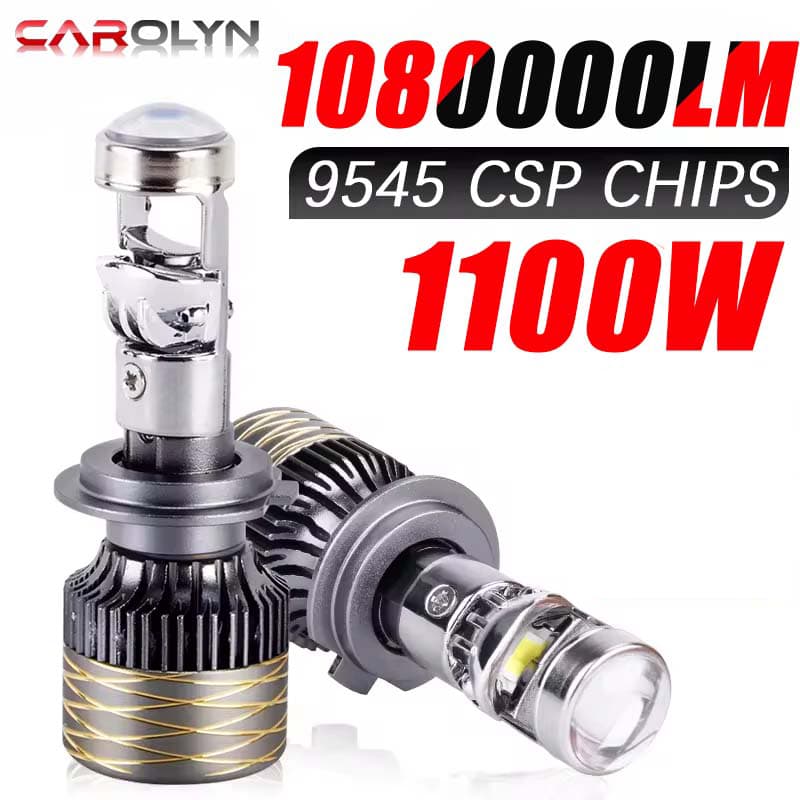 H7 Led Lente Do Projetor H11 9005 HB3 9006 HB4 Hi/Lo Feixe H4 Lâmpada Farol Carro Canbus Para/Motocicleta 12V 1080000LM
