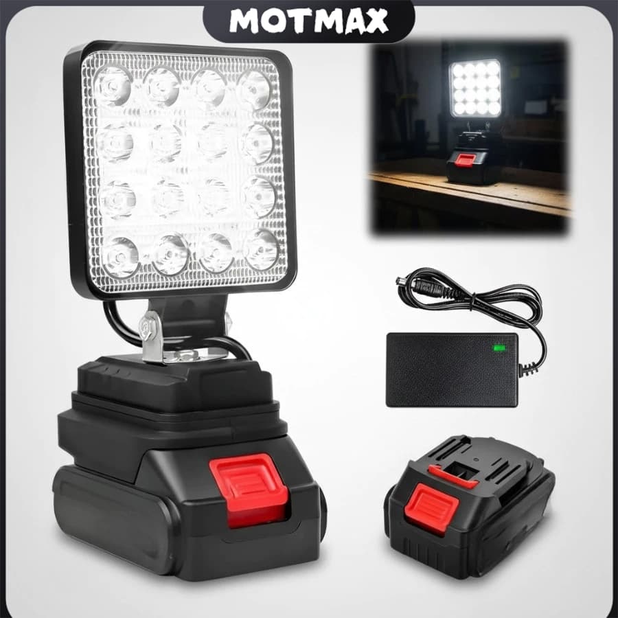 Lanterna LED De 4 Polegadas Com Refletor , Bateria Recarregável Embutida , Portátil - Envio Rápido