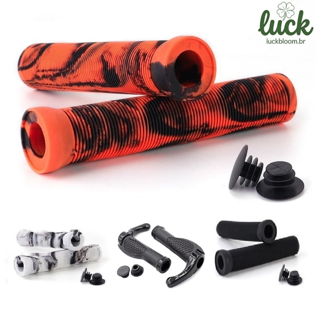 Bar End Manopla Anatomica Guidão Bike Bicicleta Preto