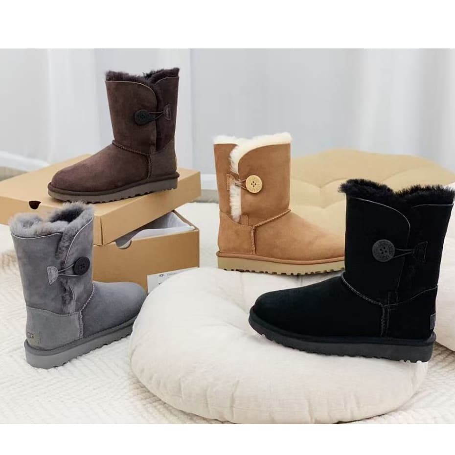 Botas De Neve De Inverno Da Série Clássica Masculina E Feminina De Pelúcia Interna Antiderrapante