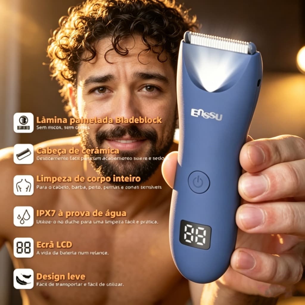 Aparador De Cabelo Elétrico , Máquina De Corte Para Cuidados Masculinos