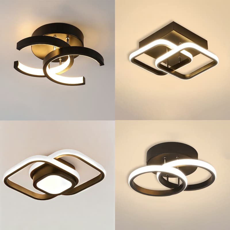 Plafon LED Geométrico,Minimalista Modern,Adequado Para Salas De Estar E Quartos 3 Cores(110V/220V)