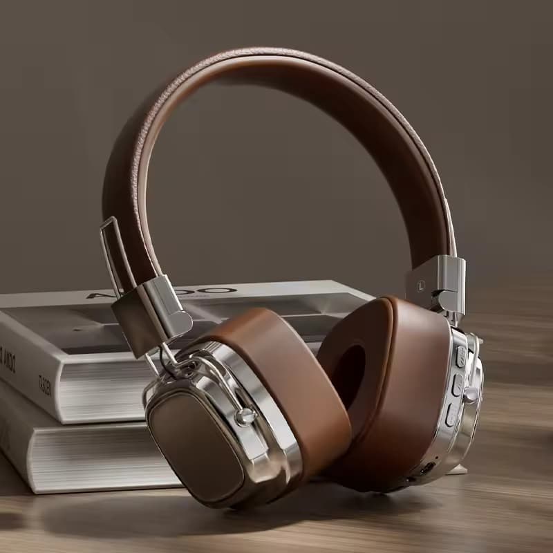 Fone De Ouvido Bluetooth Retrô , Para Jogos Com Iluminação Esportiva Sem Fio , subwoofer Dobrável Cancelamento De Ruído