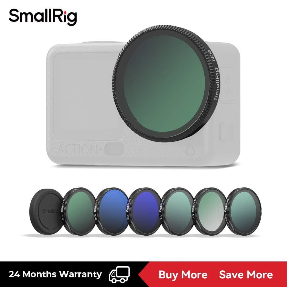 Kit De Filtro SmallRig/ND16 ND32 De Névoa Preta Com Efeito 1/4 Para DJI Osmo Action 6 # 5967 6084 6085 6086