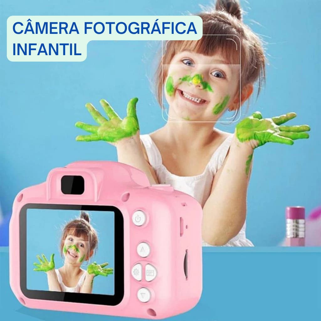 Mini Câmera Digital Infantil/Recarregável/ Fotografia de Verdade / Vídeos / Joguinhos