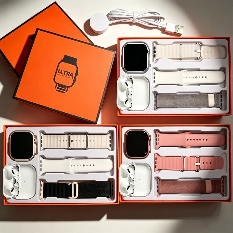 [Fone TWS i13] Conjunto De Ouvido Smar twatch Ultra 4 Em 1 Smartwatch Bluetoth