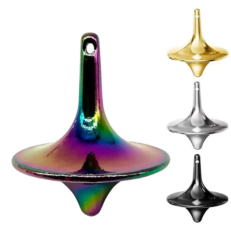 1PC Fidget Spinner Anti Estresse Metal Giroscópio Início Superior Portátil Alívio Do Mão Brinquedo De Mesa Presente
