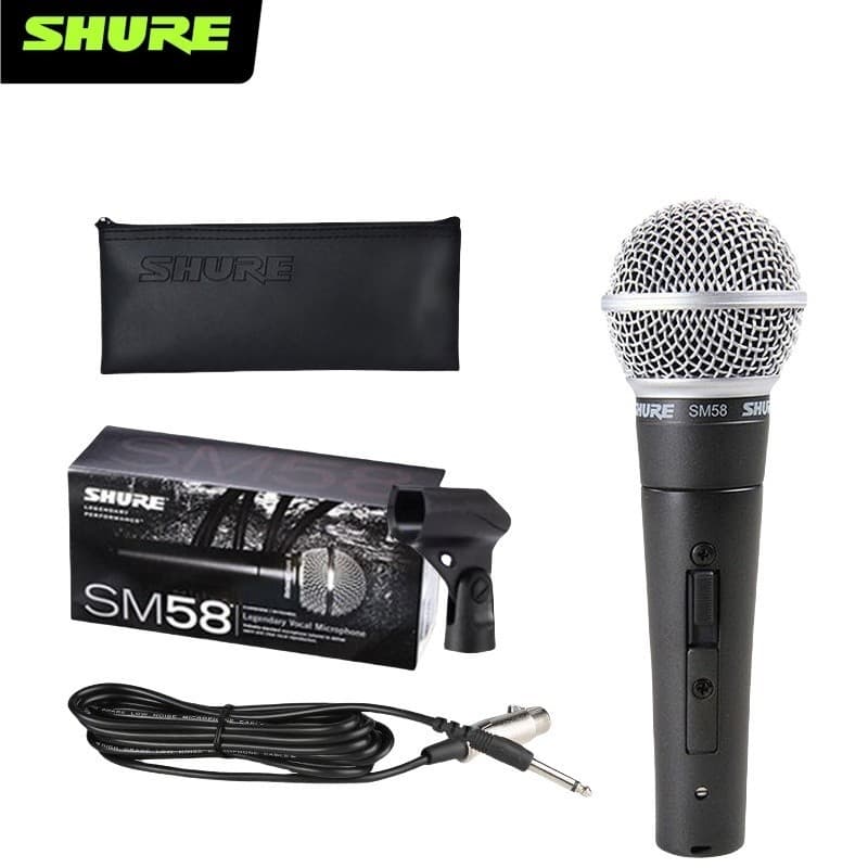 Microfone Cardióide Dinâmico Shure SM58-S