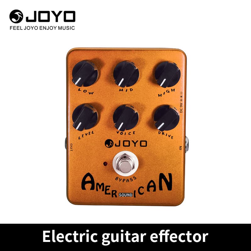 JOYO JF-14 AMERICAN SOUND Overdrive Guitarra Elétrica Pedal Efeitos Simulação 57 Pedais Amplificadores Deluxe True Bypas