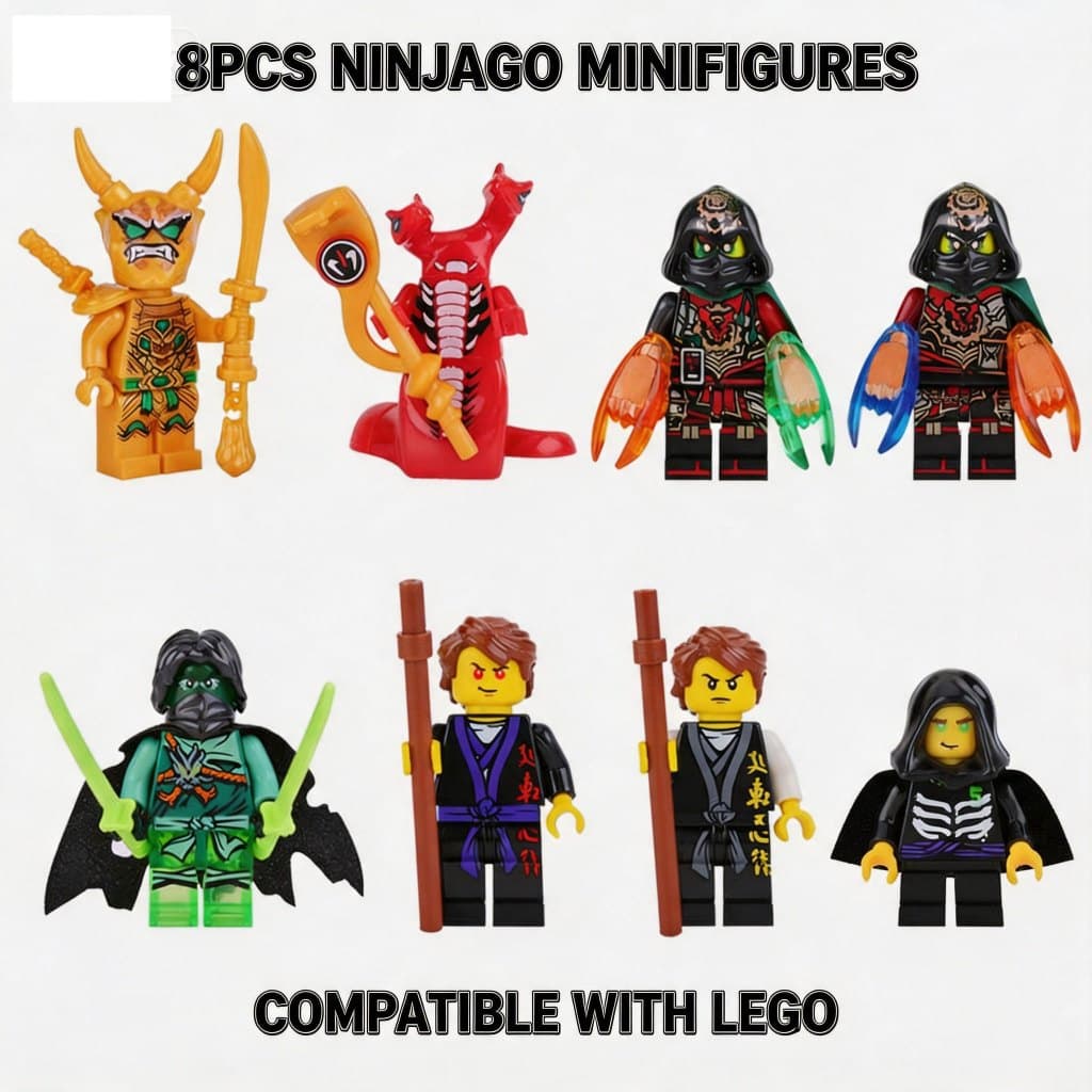 Compatível Com Lego Ninjago Fangtom Snake Minifigura Blocos De Construção Brinquedo Infantil