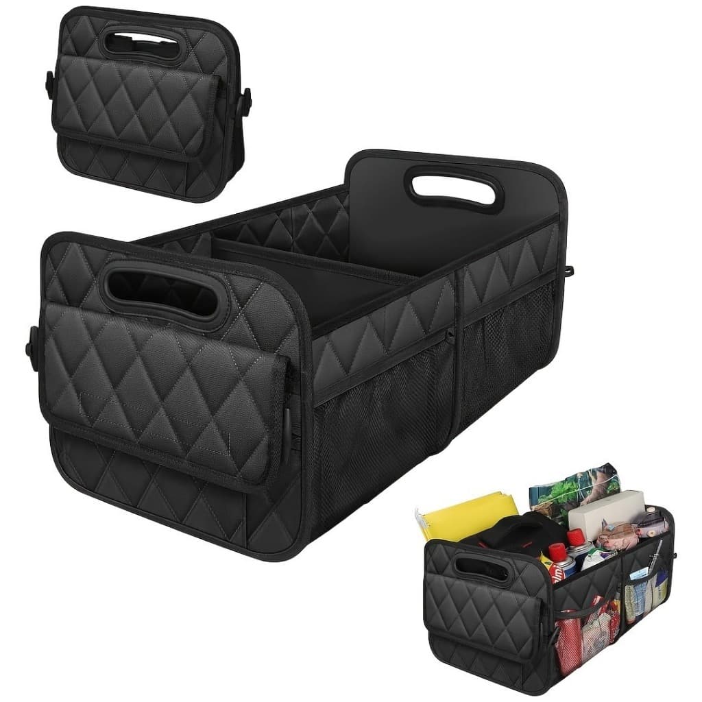 Organizador Porta-malas Carro Dobrável Impermeável 45 Litros Preto