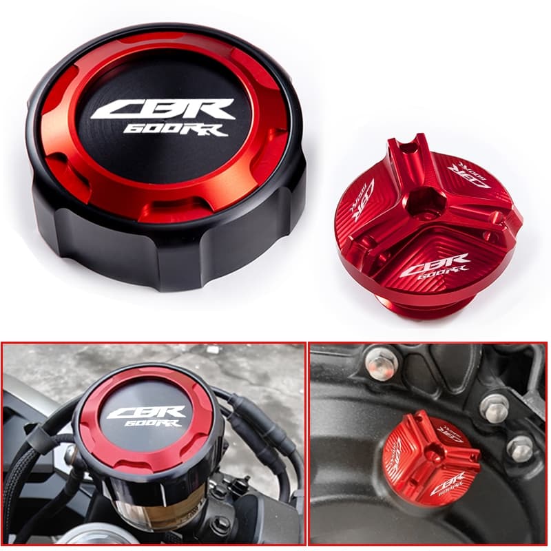 Para HONDA CBR600RR CBR 600 RR 600RR 2007 2008-2023 Acessórios Tampa Do Tanque De Fluido De Freio Dianteiro Da Motocicle