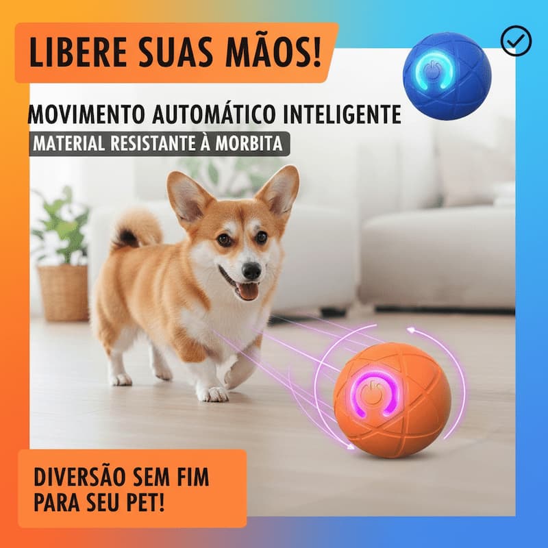 Bola De Brinquedo Interativa Inteligente Para Animais De Estimação USB , Móvel Automática , Entretenimento Alívio Do Est