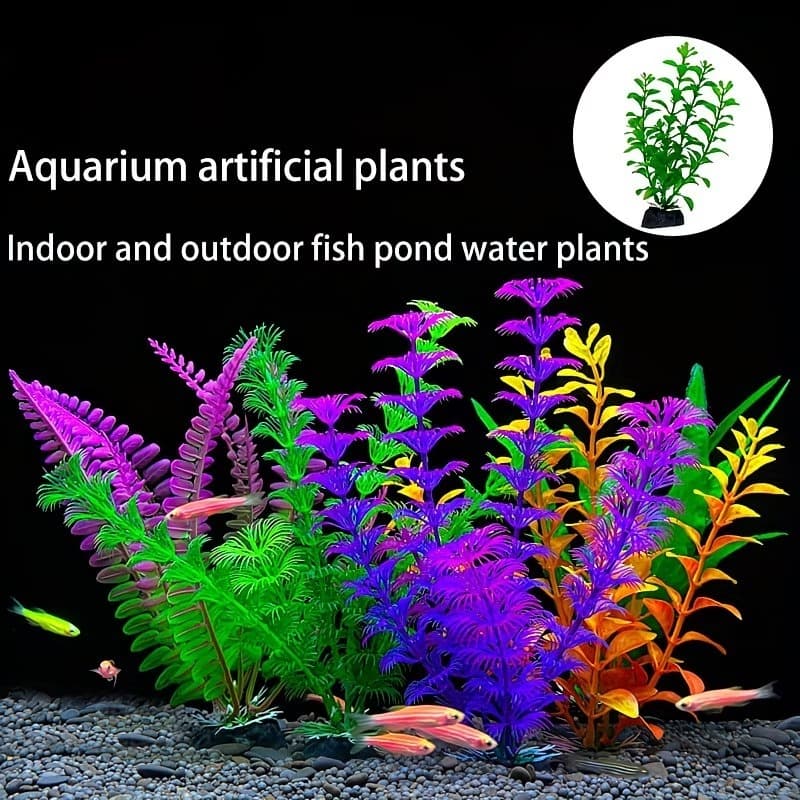 Kit De Planta De Aquário Vivo/Paisagismo Adequado Para Peixes Betta E Pequenos