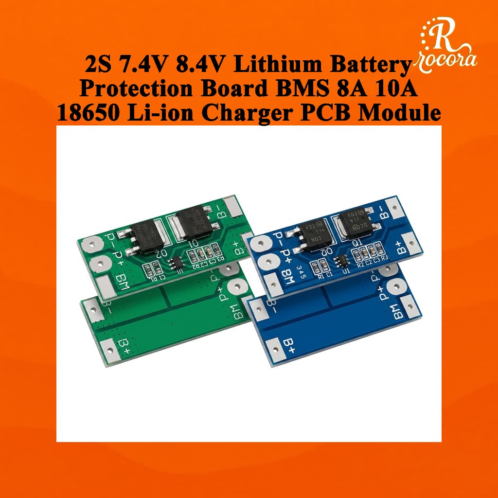 Placa De Proteção De Bateria De Lítio 2S 7.4V 8.4V BMS 8A 10A 18650 Módulo PCB Do Carregador De Íon -