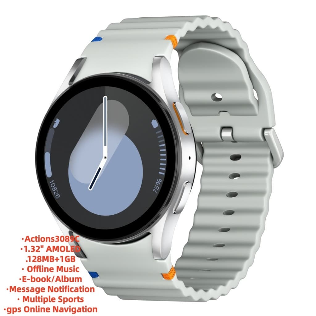 Top Com Olá PLUM LE06 Smart Watch 1GB Música Local AOD Interrease Screen Dial Chamada Bluetooth Para Android E iOS