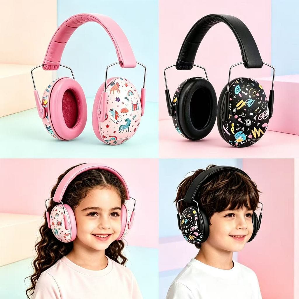 Abafador de Ruido Infantil com Estampa – Protetor Auricular 25dB para Autismo (TEA) e Sensibilidade Auditiva