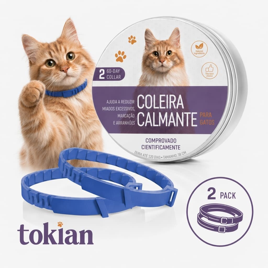 Coleiras Calmantes De 2 Pacotes Para Cães E Gatos – Ajustáveis , Alívio De Estresse Ansiedade De 60 Dias Animais De Esti