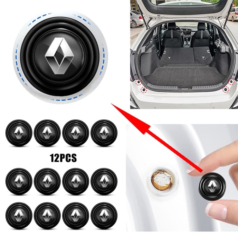 2.8 Cm Renault Amortecedor De Porta De Carro Adesivos Protetores Almofadas De Borracha À Prova De Som Acessórios Para Me