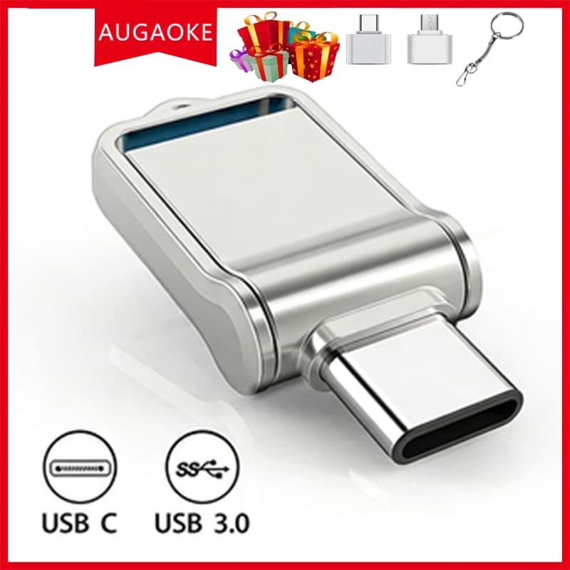 Unidade Flash de alta velocidade tipo C + USB, computador compatível com 8 GB-2 TB, vários dispositivos para celular