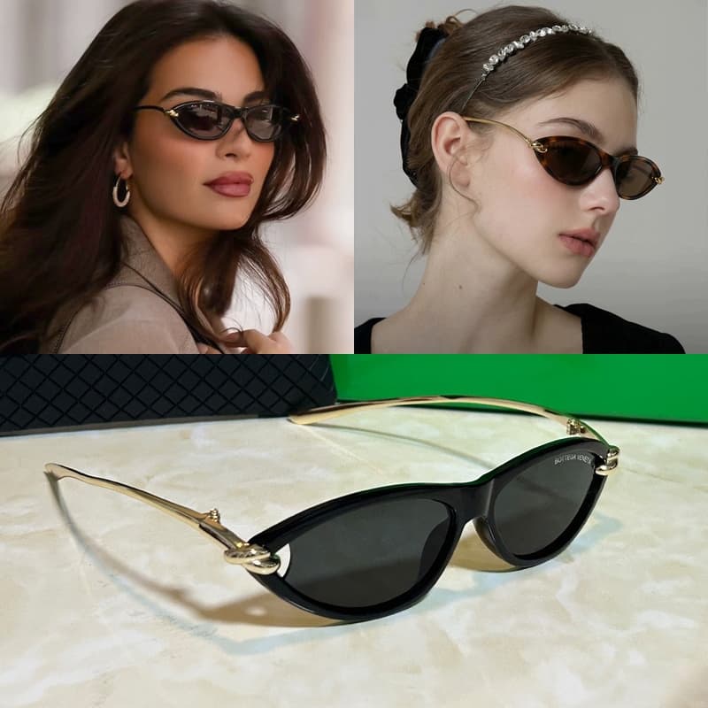 Bestsellers Da Moda : Armações De Olho De Gato De Alta Qualidade Para Mulheres , Estilo Europeu E Americano , Proteção U