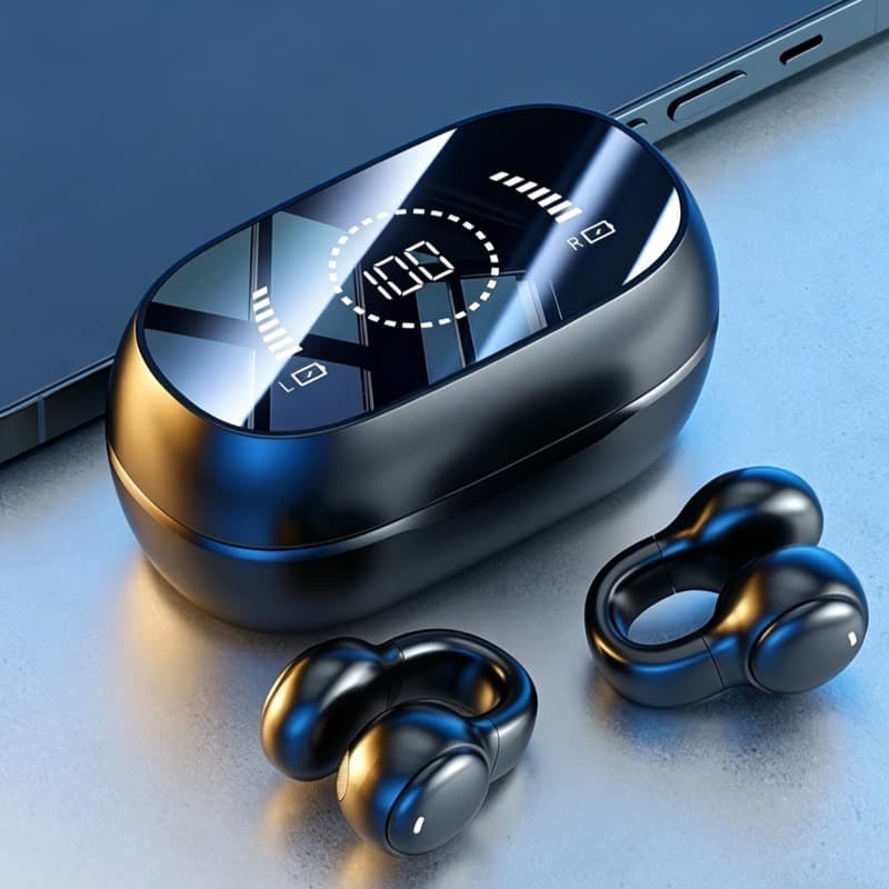 Fone de Ouvido Bluetooth Sem Fio Digital Alta Qualidade Intra Auricular-alv