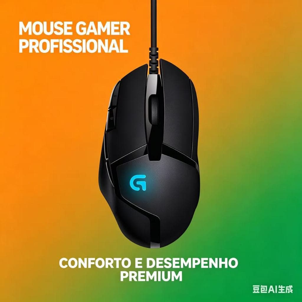 Logitech G402 Mouse para jogos com fio Rastreamento de alta velocidade FPS Mouse para jogos Programação Macro Efeito de
