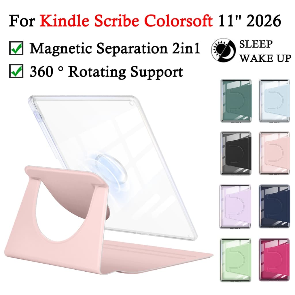 Para Kindle Scribe Colorsoft 2026 2025 11'' Separação Magnética Acrílica 2 Em 1 E-Reader Caso À Prova De Choque