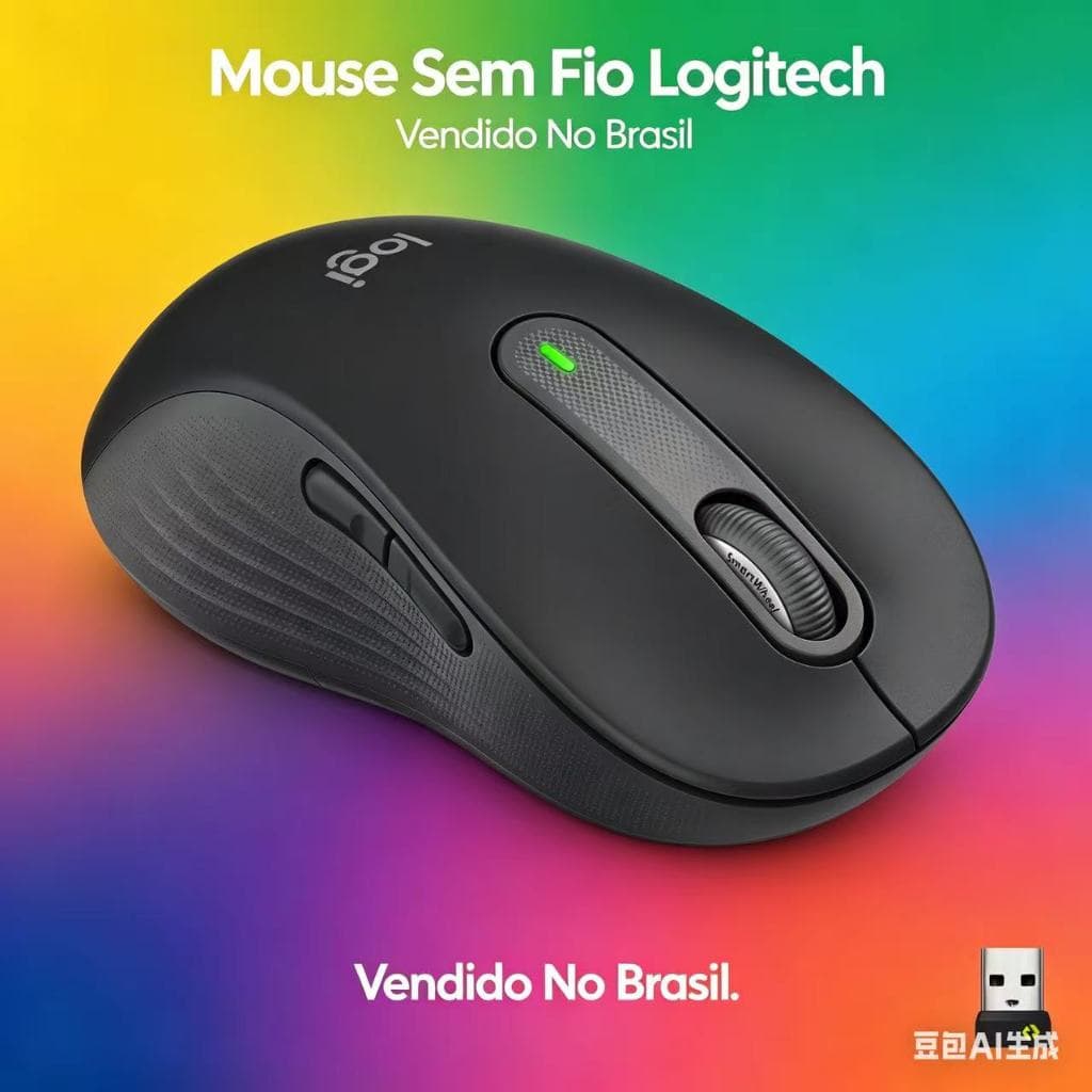 M650L Mouse Silencioso Sem Fio Grande Ergonômico Bluetooth Modo Duplo Bateria de Longa Duração Ferramenta Prática de Esc