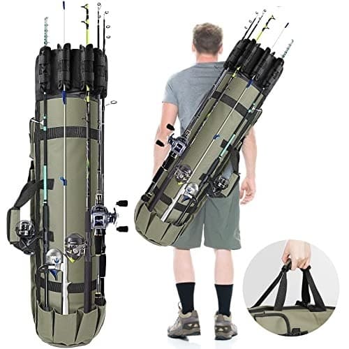 Grande Bolsa Para Vara De Pesca E Acessórios Bolsa Multifuncional Para Armazenamento De Equipamentos De Pesca