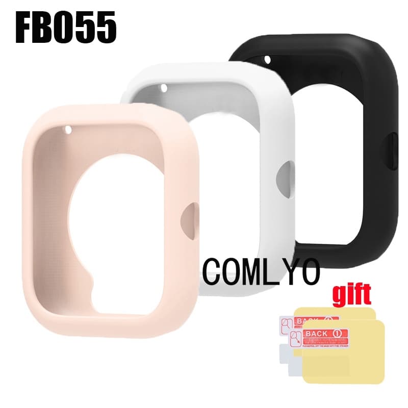 Para Bettdow FB055 Caso Protetor De Smartwatch Relógio Inteligente Pára-Choques Silicone Macio Meia Capa Filme Tela