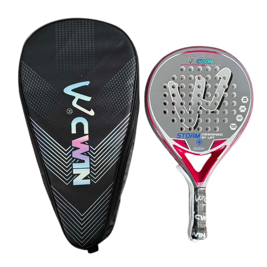 Raquete De Tênis Padel Da Série CWIN STORM , Remo De Praia De Fibra De Carbono Com Núcleo Macio De EVA Controle Leve , I