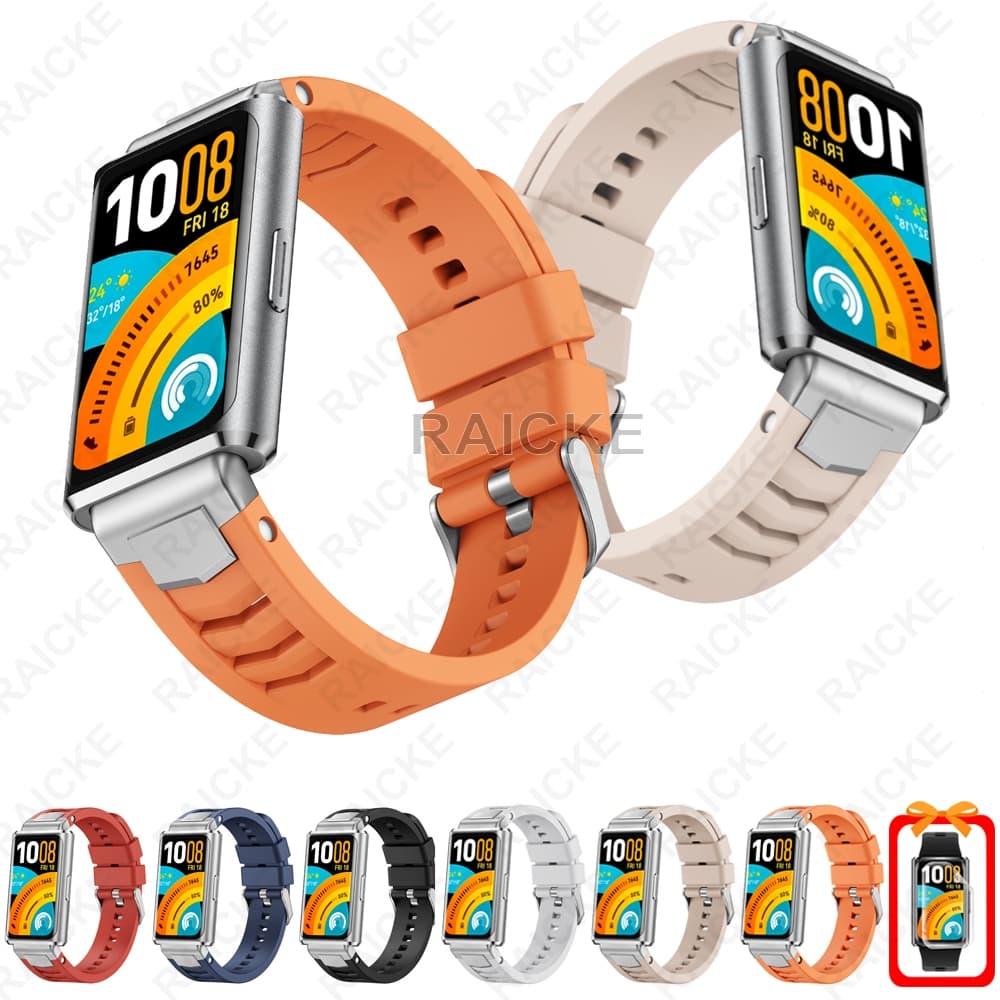 Pulseira De Silicone Esportiva De Borracha Durável Para Huawei Band 11 pro /Huawei Band 11