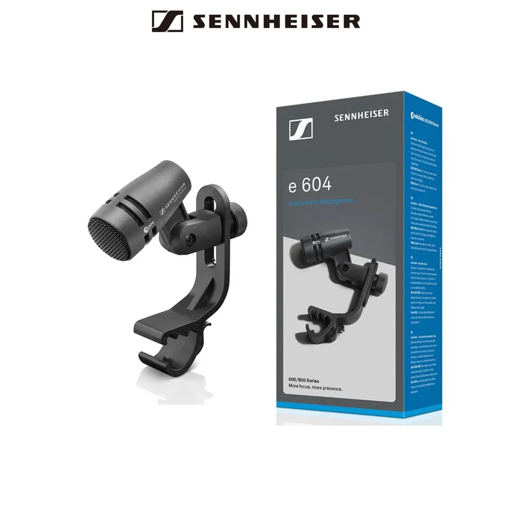 SENNHEISER E604 tom snare Tambor Microfone Instrumento Com Clipe Braço Montagem
