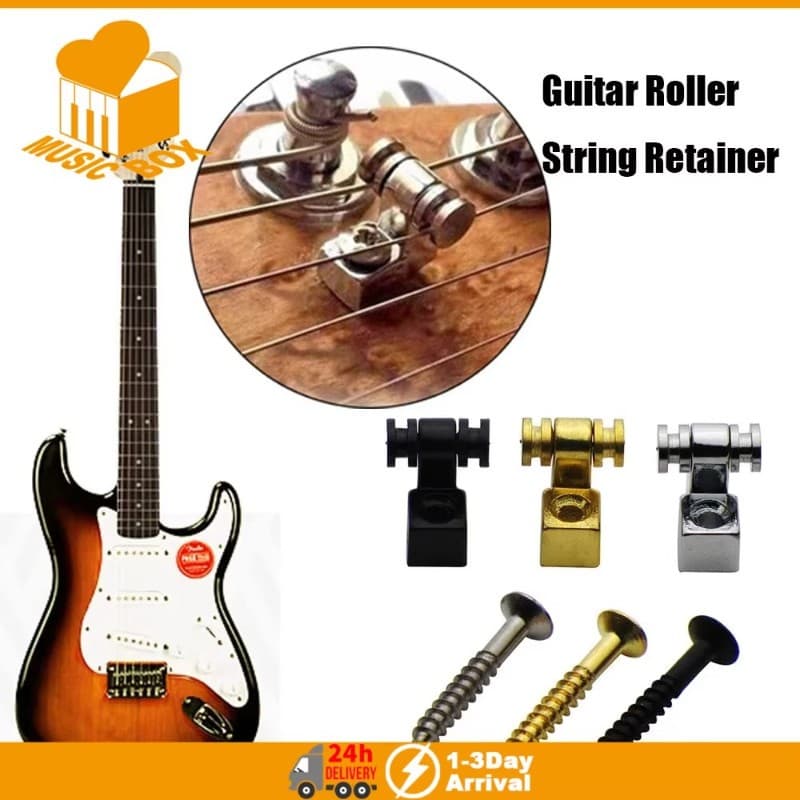 1 Par De Cordas De Guitarra Elétrica , Parafuso De Árvore , Rolo Cromado , Retentor De Árvores De Liga
