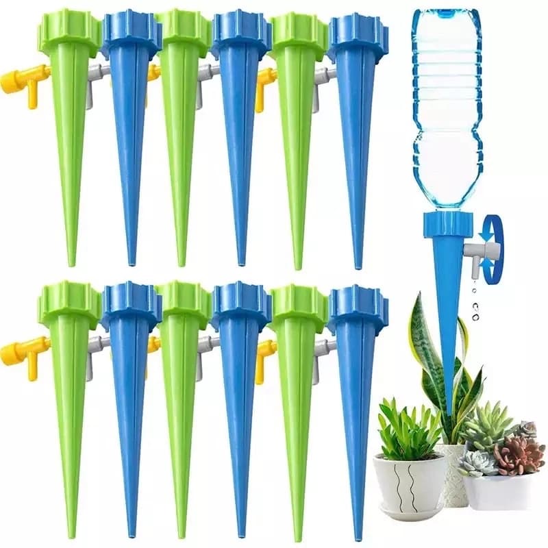 Kit 12/24 Gotejador para Plantas Irrigador Água Acoplável em Garrafa Pet Regador Automático Jardim Dosador Vaso