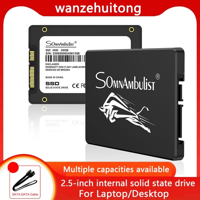 SSD SATA III de 2.5 polegadas 120 GB-256 GB melhora a memória e o armazenamento do computador