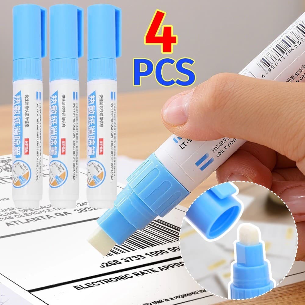 Caneta de correção térmica líquida portátil borracha caneta ferramenta de proteção de privacidade