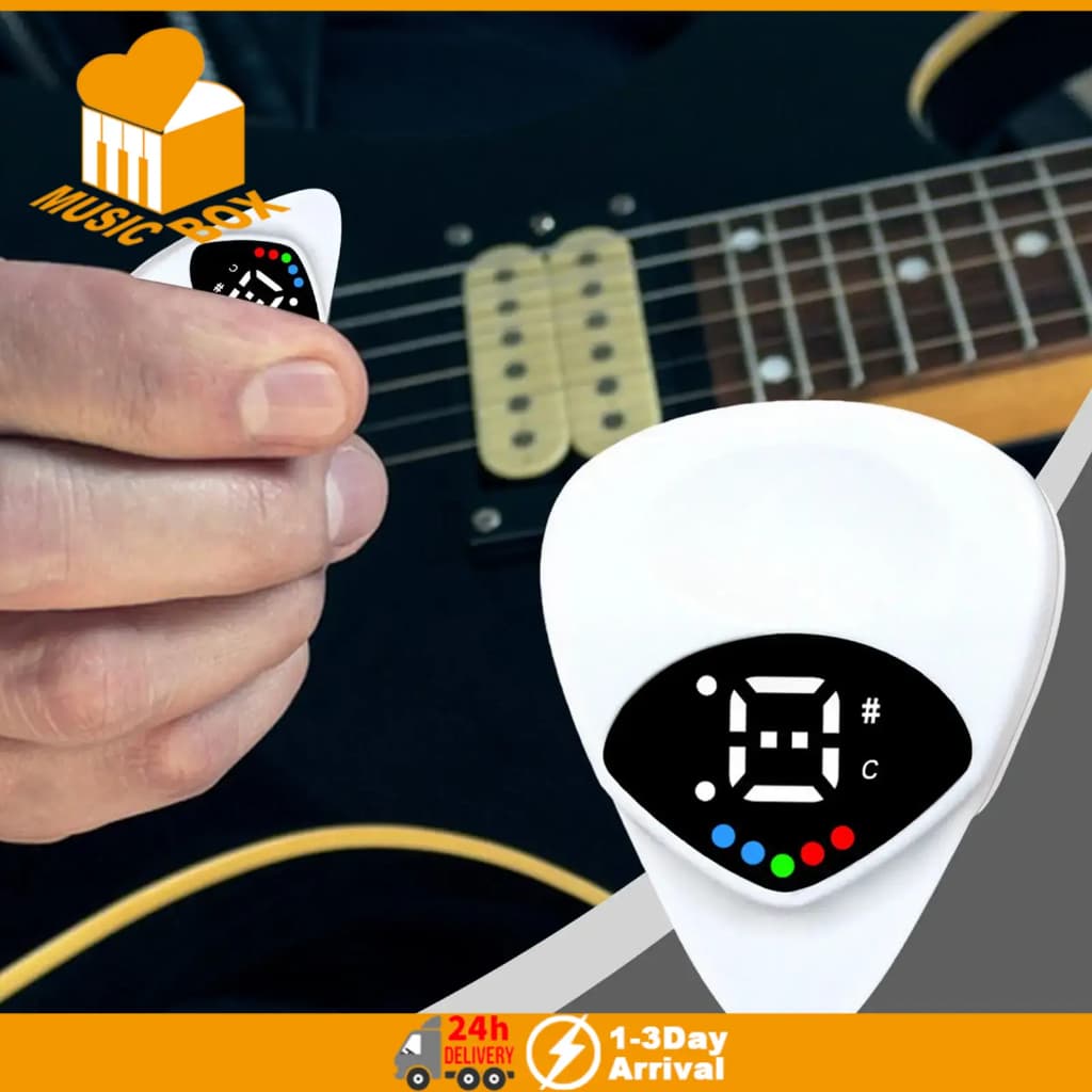 Calibrador De Passo Portátil 2 Em 1 Para Guitarra Folk 12 Tons Igual