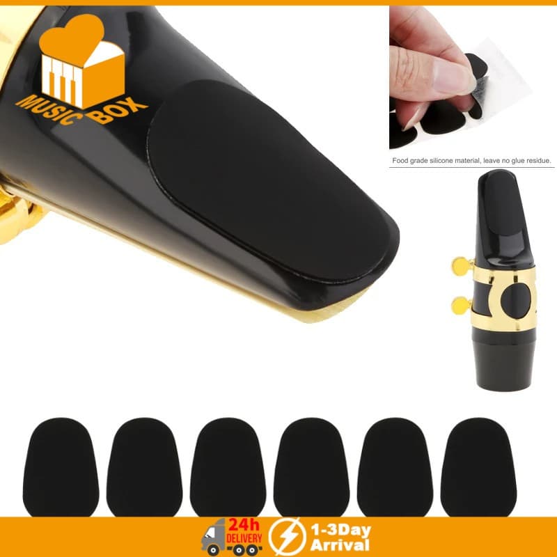 Sax Bocal Remendos Almofadas 0.3/0.5/0.8mm De Silicone Para Saxofone Alto Tenor