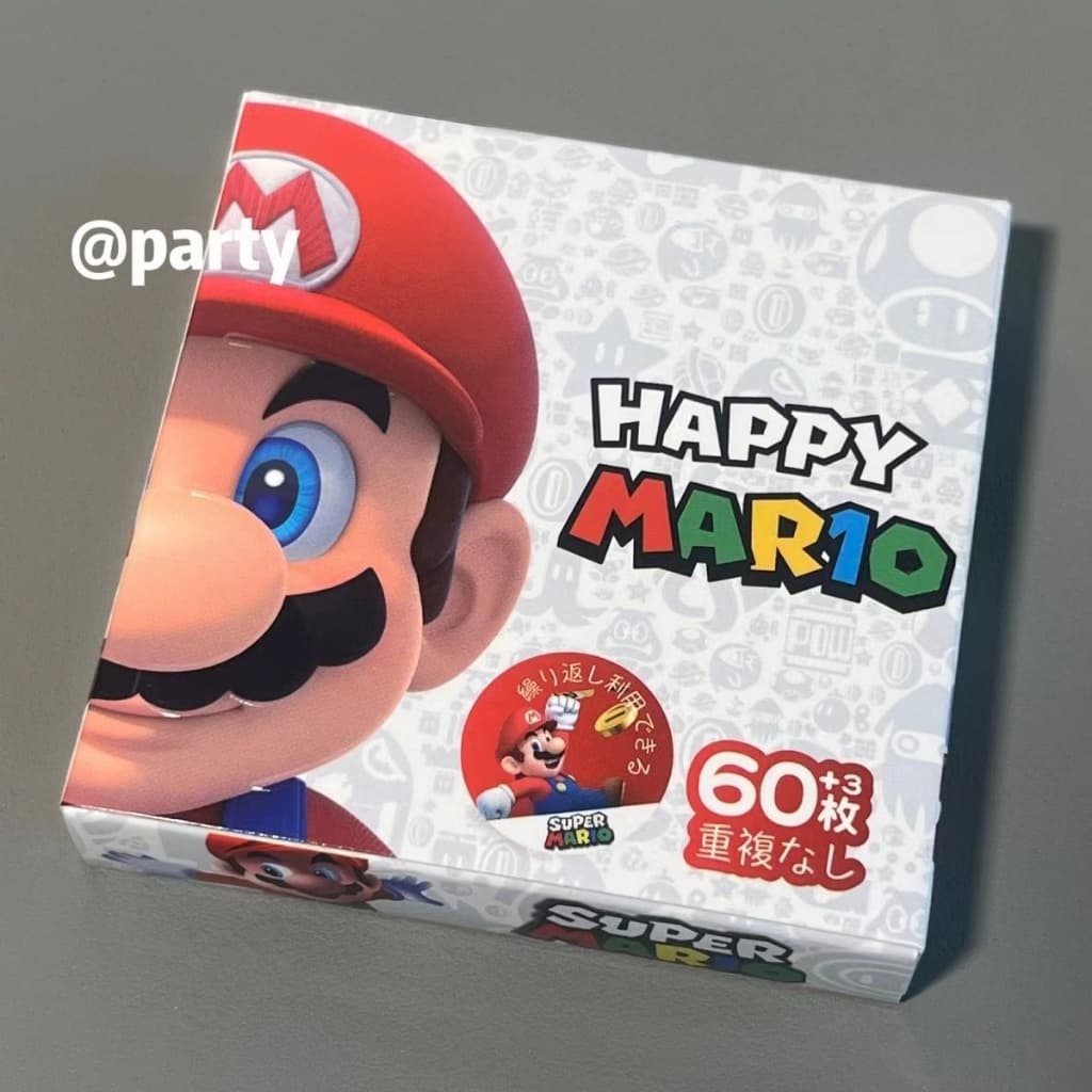 Japonês dos desenhos animados mario adesivos mario pequeno padrão adesivos decorativos bonito pequeno decorativo à prova