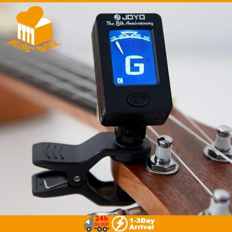 JOYO JT-01 Afinador De Guitarra Clip-on Digital Cromático Frequência LCD Tuner Para Ukulele Violino