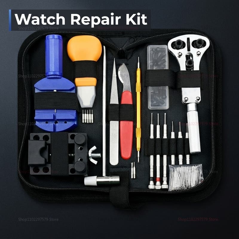 Kit De Ferramentas De Reparo De Relógio , 147 Peças , Incluindo Conjunto De Barra Abridora De Removedor De Caixa Para Re