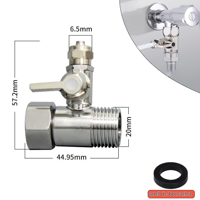 Adaptador Purificação Água 1/2-1/4 Compatível Torneira FAH