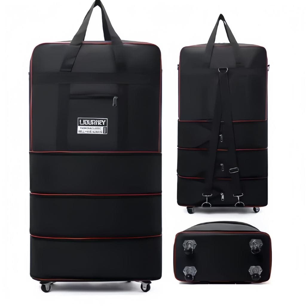 Bolsa De Viagem Feminina Multifuncional Mala Dobrável De Grande Capacidade Impermeável com Rodinhas