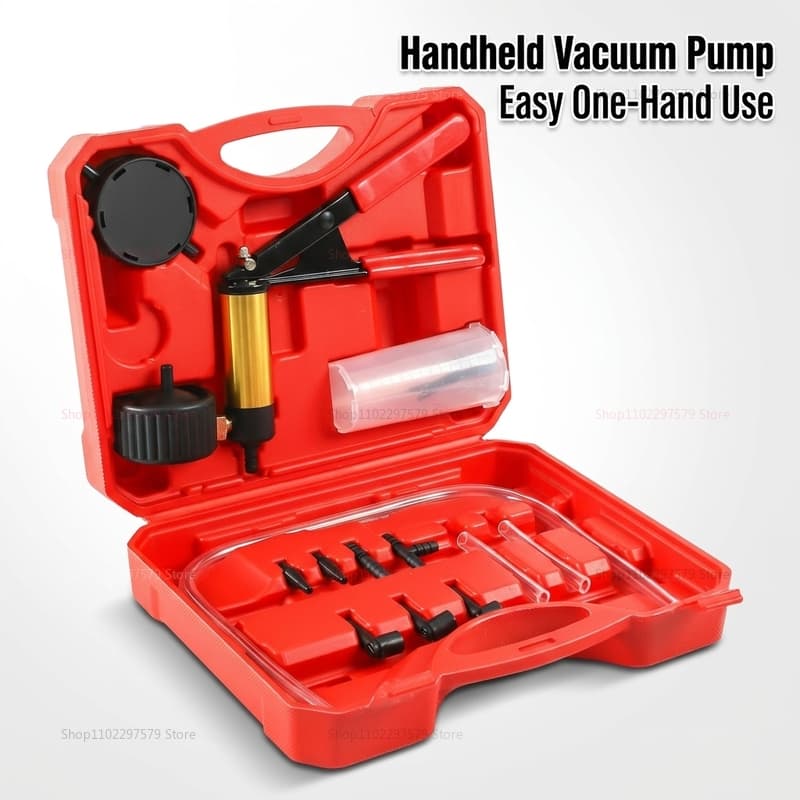Vácuo Manual Portátil Durável Alumínio Bomba De Pressão A kit Descarga Fluido Freio Pistola Teste