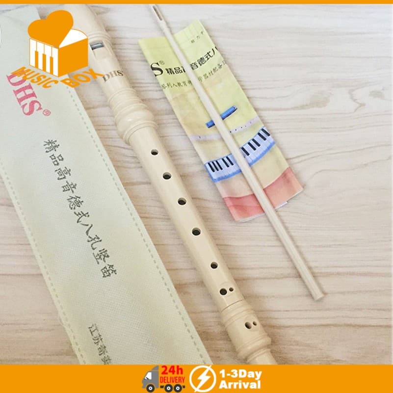 1Pc Profissional Flauta Afiada 6/8 Buraco Gravador Soprano Clarinete Som Fácil Instrumento Ajustável