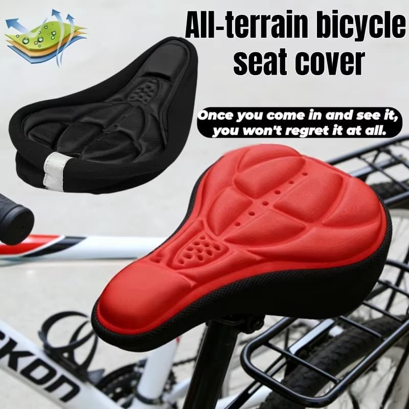Almofada de assento para Mountain bike, almofada de assento de espuma de fibra de algodão, almofada de assento de bicicl