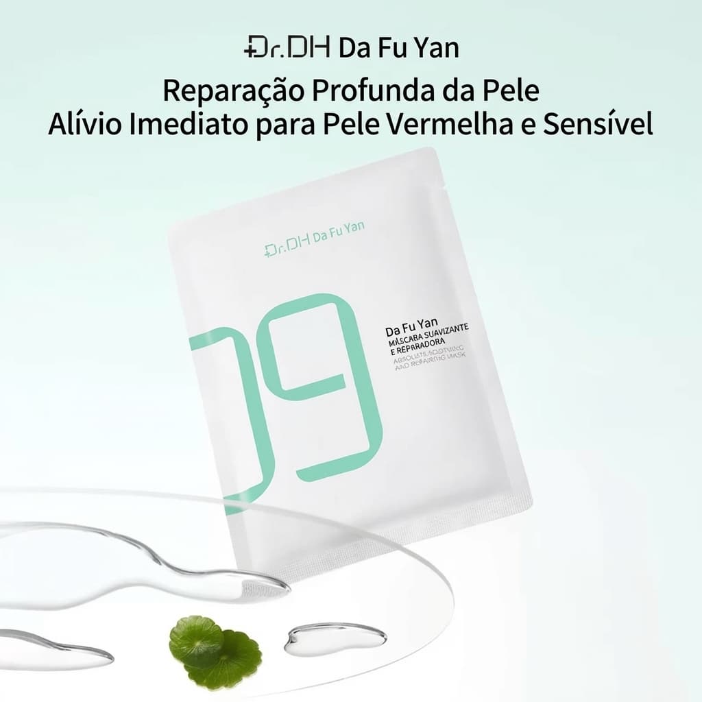 Máscara Facial Hidratante com B5 e Centelha, Calmante, Reparadora, Reduz Vermelhidão e Estabiliza Pele Sensível